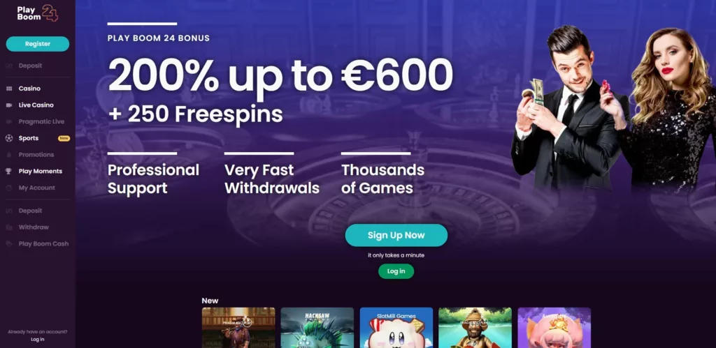 PlayBoom Casino zonder Cruks
